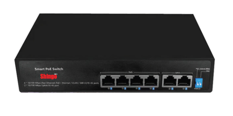4x10/100M RJ45 PoE Switch